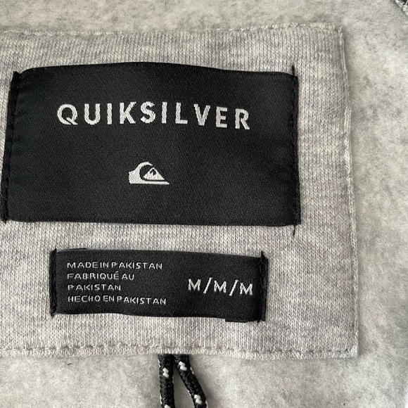 Quicksilver Full Zip Hoodie Sweatshirt Size M - Picture 3 of 8